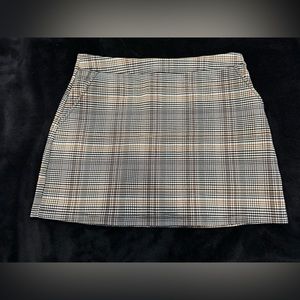 Plaid mini skirt